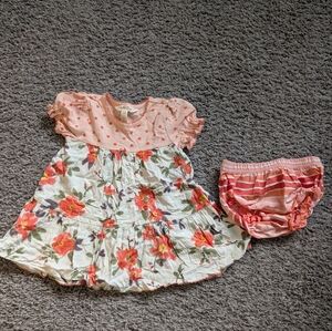 Matilda Jane Pink Polka Dot Baby Dress